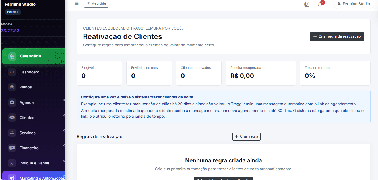 Reativação inteligente de clientes — Traggi